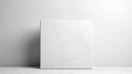 A square that is textured with marble and has a background