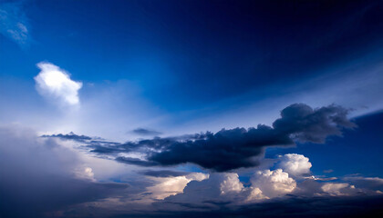 Obraz premium blue sky with clouds