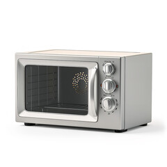 Obraz premium Microwave isolated on a white background