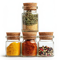 Spice jar isolated on a white background