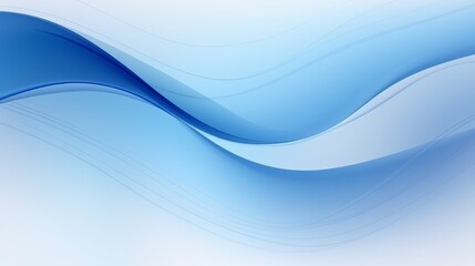 Minimalistic Blue Abstract Curve Lines Background for Presentation Design AI Generated