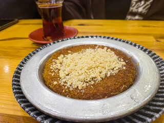 Pistachio baklava, Turkish dessert. A sweet dessert with pistachio in it. delicious turkish dessert. sweet variety with pistachio kernels in it. arabic dessert