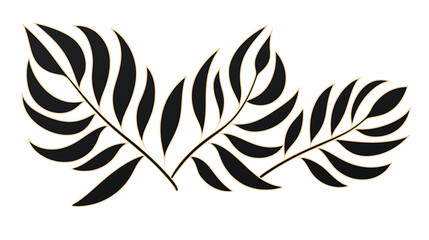 Elegant Art Deco Leaf Design