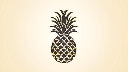 Obraz premium Elegant Art Deco Pineapple