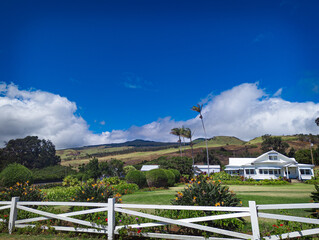 Fototapeta na wymiar Kona Hawaii Mountain Estate House
