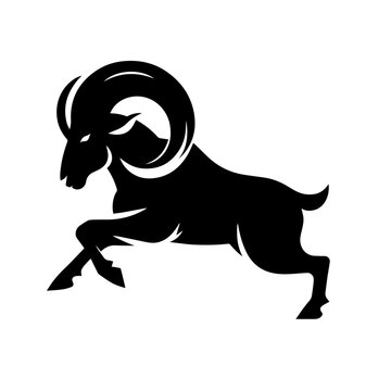 Charging Ram Vector Logo Art