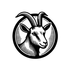 Goat Vector Logo Art - obrazy, fototapety, plakaty