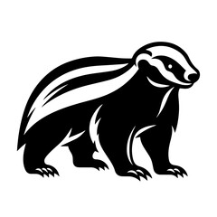 Honey Badger Vector Logo Art