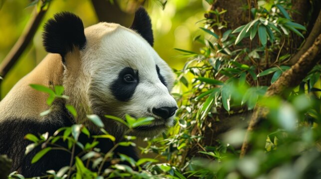 Generative AI image of giant panda bear