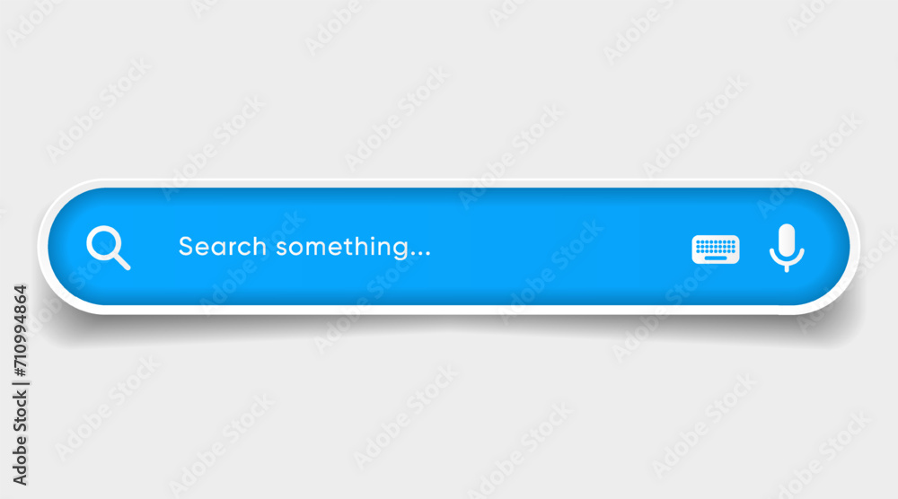 Fototapete Search Bar with suggestions for UI UX design and web site. Search Address and navigation bar icon. Collection of search form templates for websites. Search engine web browser window template.