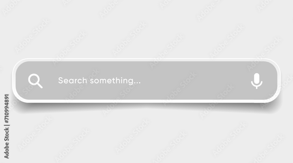 Fototapete search bar with suggestions for ui ux design and web site. search address and navigation bar icon. c