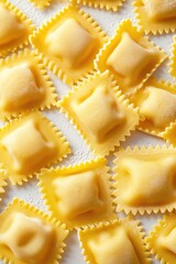 A close-up view of a tray filled with delicious pasta. Perfect for food enthusiasts or restaurant promotions