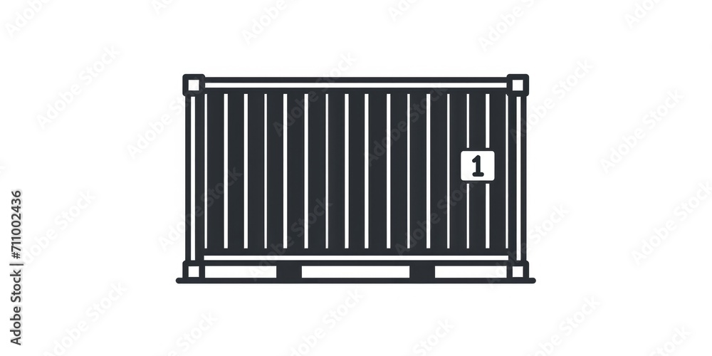 Poster a black and white picture of a gate. suitable for various projects and designs