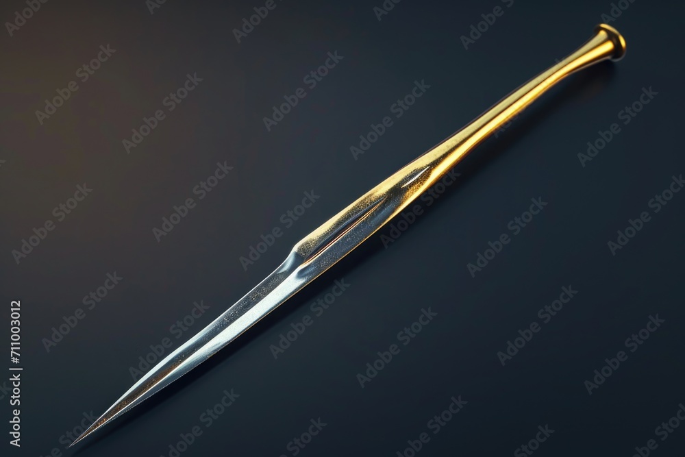 Aufkleber Scissors sitting on top of a table. Suitable for various creative and practical uses