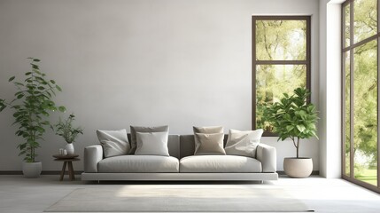 interior sofa room background illustration design living, home comfortable, style modern interior sofa room background