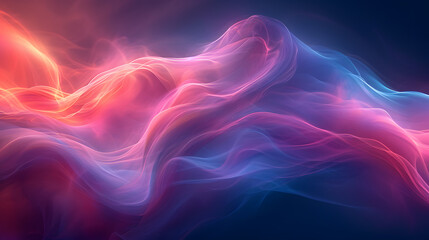 abstract light motion on dark blue background black, in the style of light magenta, colorful...
