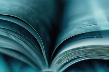 Open book on a table. Suitable for educational or reading-related content