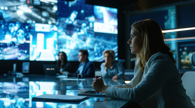 Surveillance hi-tech room tracks intelligence information, people and face recognition