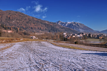 Panorama of the Trentino mountains.