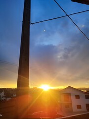 Obraz premium sunset over the bridge