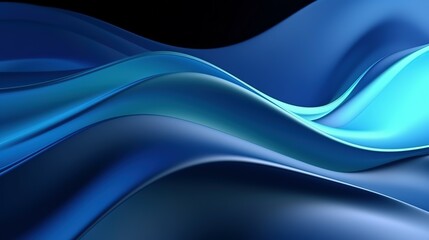Abstract Blue fluid wave background. Modern poster with gradient 3d flow shape. futuristic wave background.
