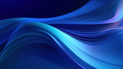 Fototapeta premium Abstract Blue fluid wave background. Modern poster with gradient 3d flow shape. futuristic wave background.