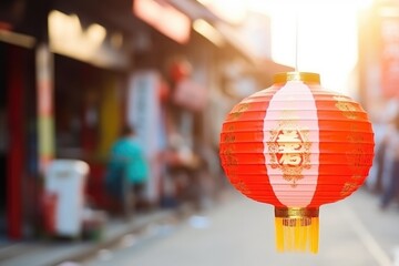 Happy New Year, Chinese new year lantern in chinatown