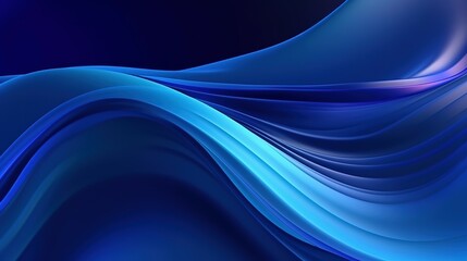 Obraz premium Abstract Blue fluid wave background. Modern poster with gradient 3d flow shape. futuristic wave background.