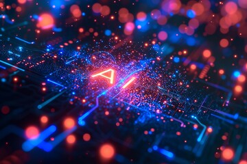 Obraz premium AI machine learning technology