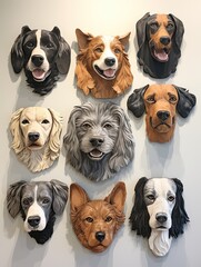 Dog Breeds Canine Lover Wall Art: A Captivating Collection