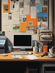 Everyday Office Supplies: Unique Work Life Wall Prints