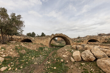 Dara Ancient City. Dara aqueducts, tare cisterns. Ancient Water Channels in the Ancient City of...