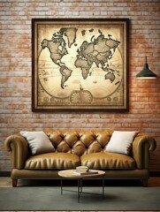 Historical World Maps: Cartography Wall Art for a Journey Through Time