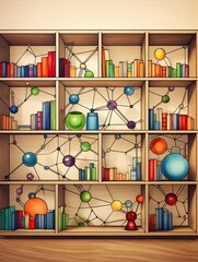Scientific Wall Prints: Exploring Organic Chemistry Structures