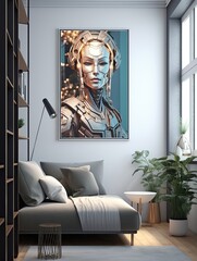 Explore the Future: Robotics and Artificial Intelligence Wall Prints for a Futuristic Touch