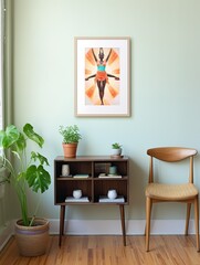 Mindfulness Wall Prints featuring Serene Yoga Poses
