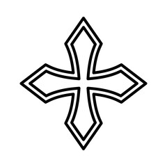 black and white star