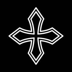 black and white star