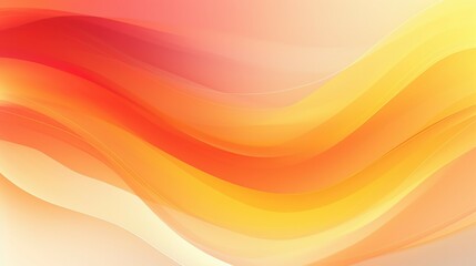 Abstract Yellow and Red Wave Background. Color gradient ombre. Wavy blurry lines background.