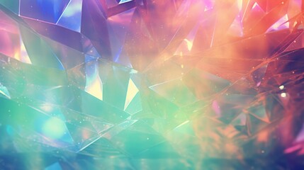 Vintage Retro Rainbow Light Overlay on Dusted Holographic Abstract Background AI Generated