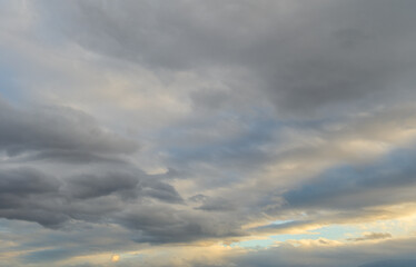 Fototapeta premium blue sky and clouds over the Mediterranean sea 15