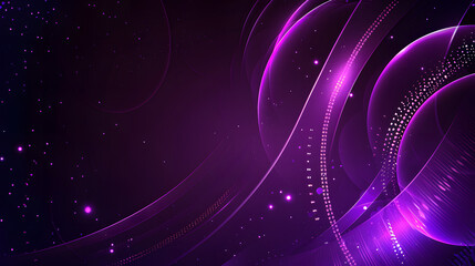 Obraz premium A cosmic dance of magenta and violet lights illuminating the vast darkness of the universe, while a lone star twinkles in the distance, capturing the essence of astronomy in a single frame