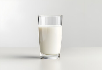 
Glass of milk isolated on white background