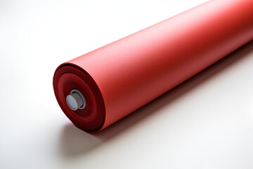 A red roll of paper