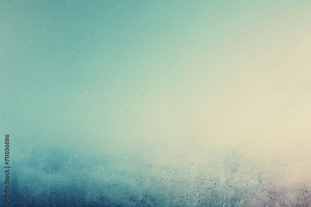 Poster a soft gradient texture background transitions from teal to white with a gentle, hazy mist over a te