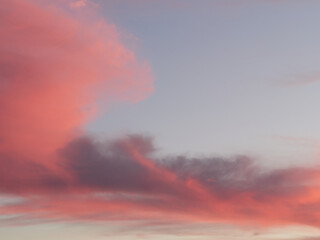 Obraz premium Sky with red clouds