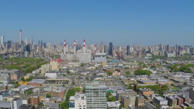 New-York City panorama with Astoria neighborhood, Long Island City