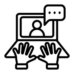 Video Interviewing Icon