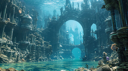 An underwater citadel takes shape in the kingdom below, its arches constructed from a stunning arr