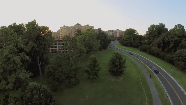 City Traffic On Rock Creek Parkway Near Omni Shoreham Hotel